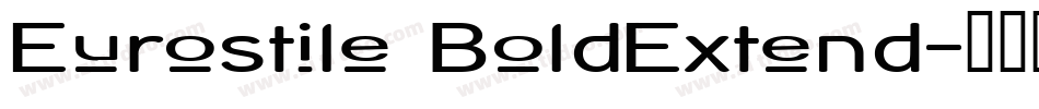 Eurostile BoldExtend字体转换